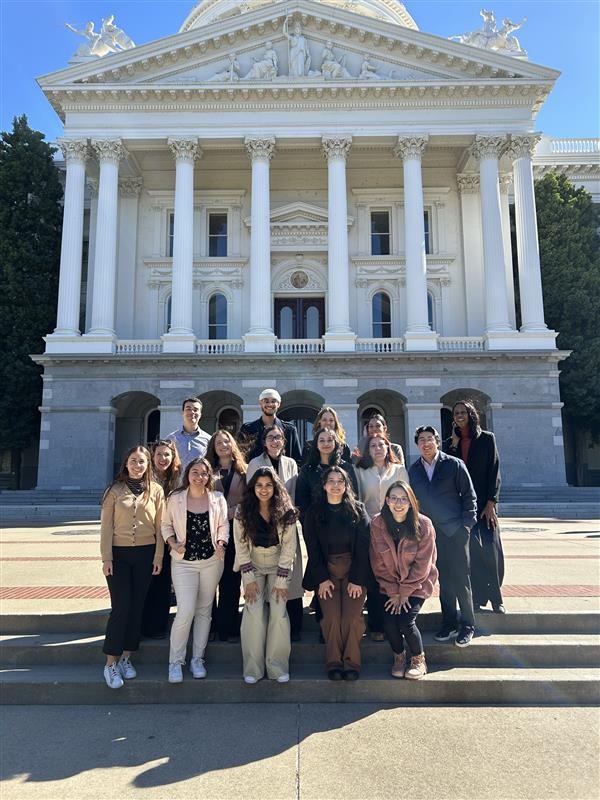 CSULB students at state capitol in Sacramento